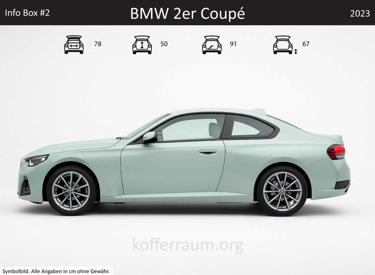 BMW 2er Coupé Kofferraum Maße