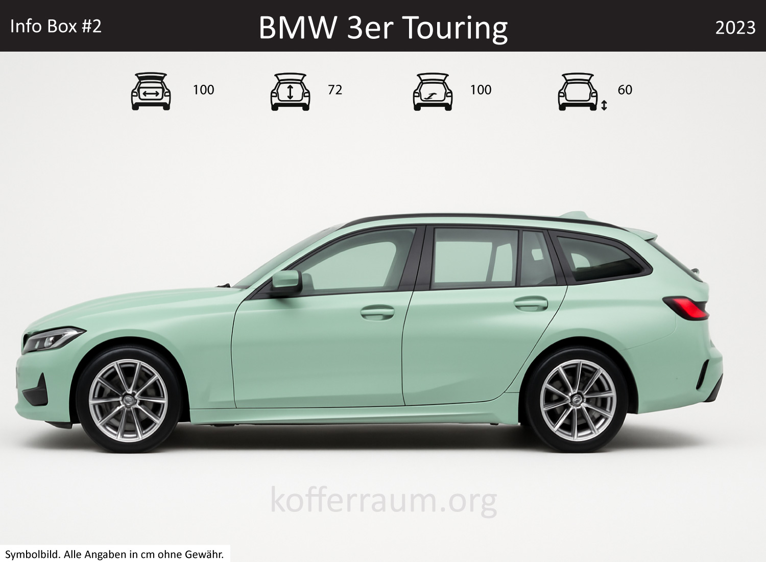 BMW 3er Touring Kofferraum Maße