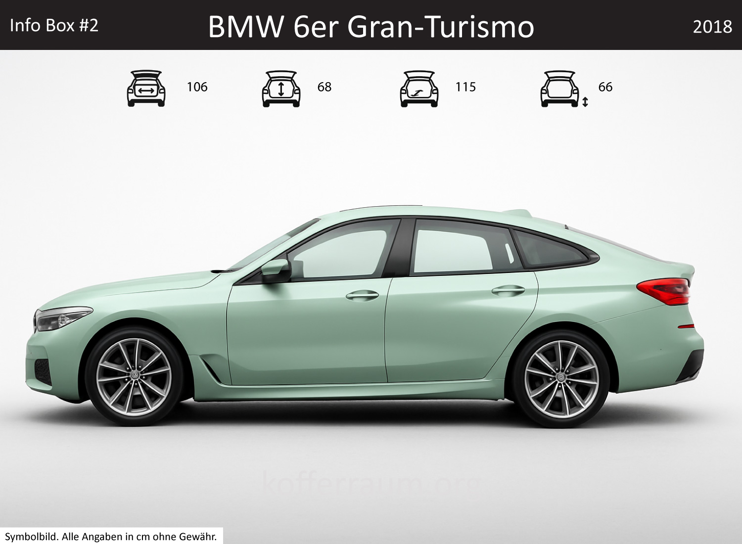 BMW 6er Gran-Turismo Kofferraum Maße