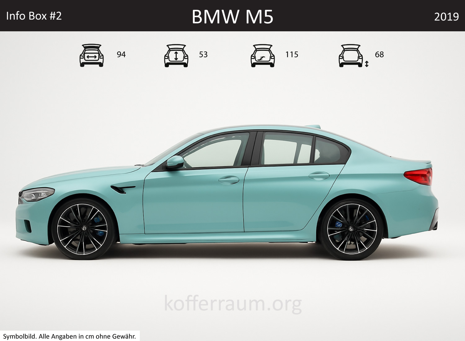 BMW M5 Kofferraum Maße 1 BMW M5 Kofferraum Maße