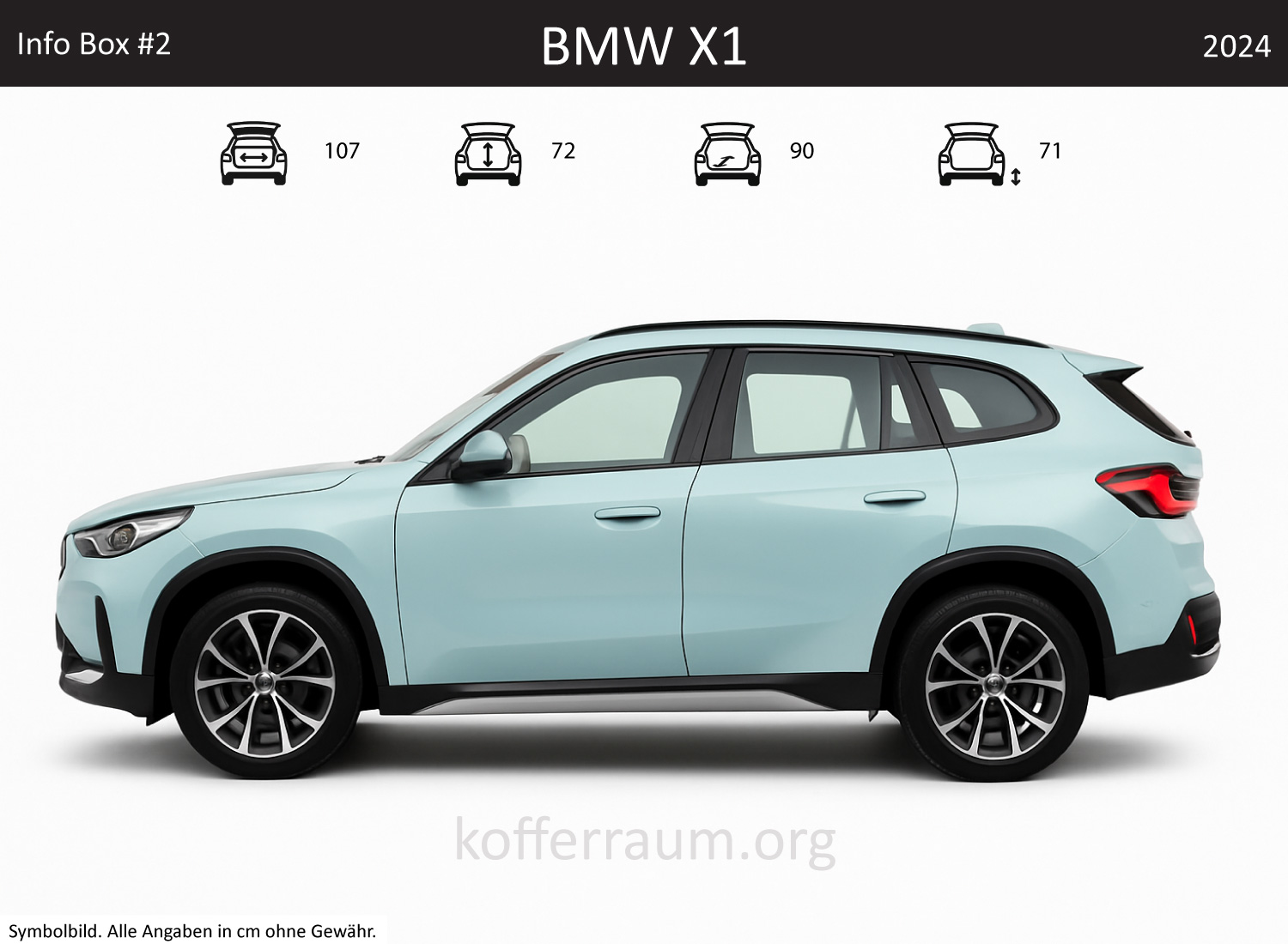 BMW X1 Kofferraum Maße
