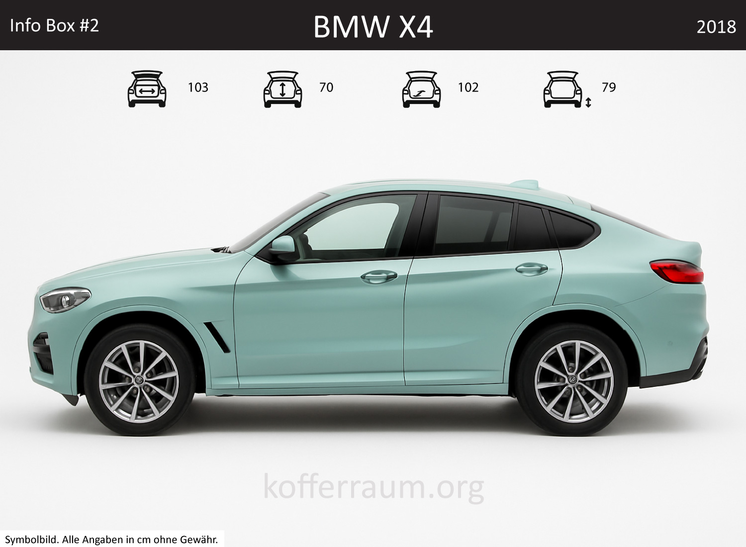 BMW X4 Kofferraum Maße 1 BMW X4 Kofferraum Maße