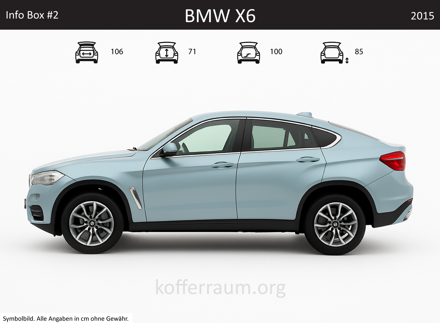 BMW X6 Kofferraum Maße 1 BMW X6 Kofferraum Maße