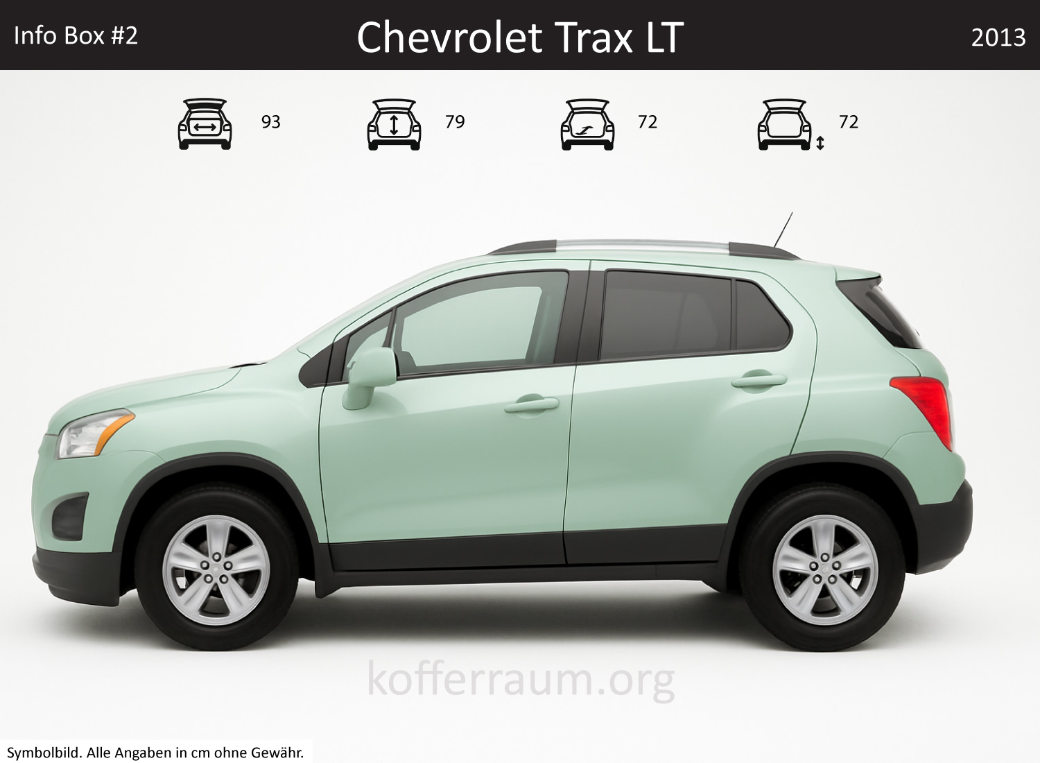 Chevrolet Trax LT Kofferraum Maße 1 Chevrolet Trax LT Kofferraum Maße