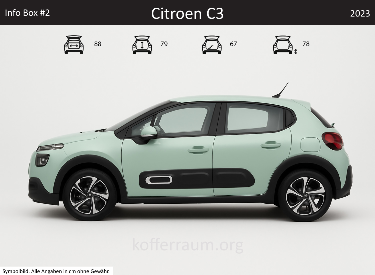 Citroen C3 Kofferraum Maße 1 Citroen C3 Kofferraum Maße