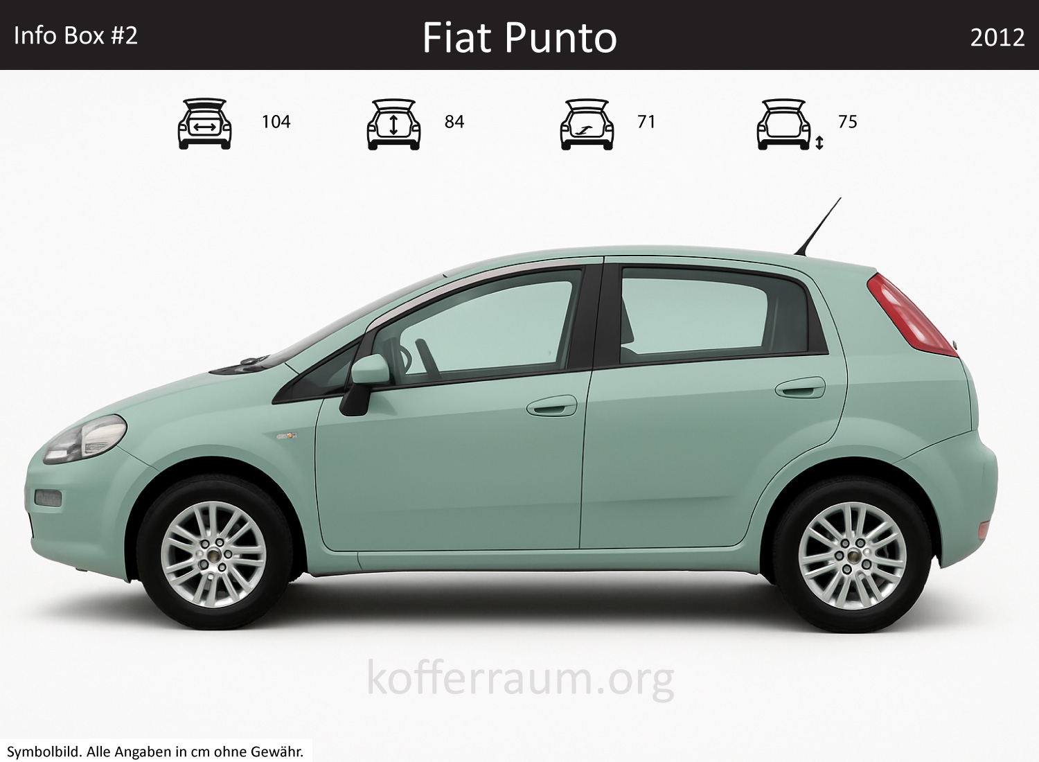 Fiat Punto Kofferraum Maße 1 Fiat Punto Kofferraum Maße