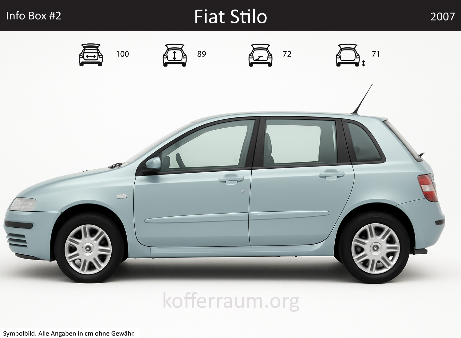 Fiat Stilo Kofferraum Maße