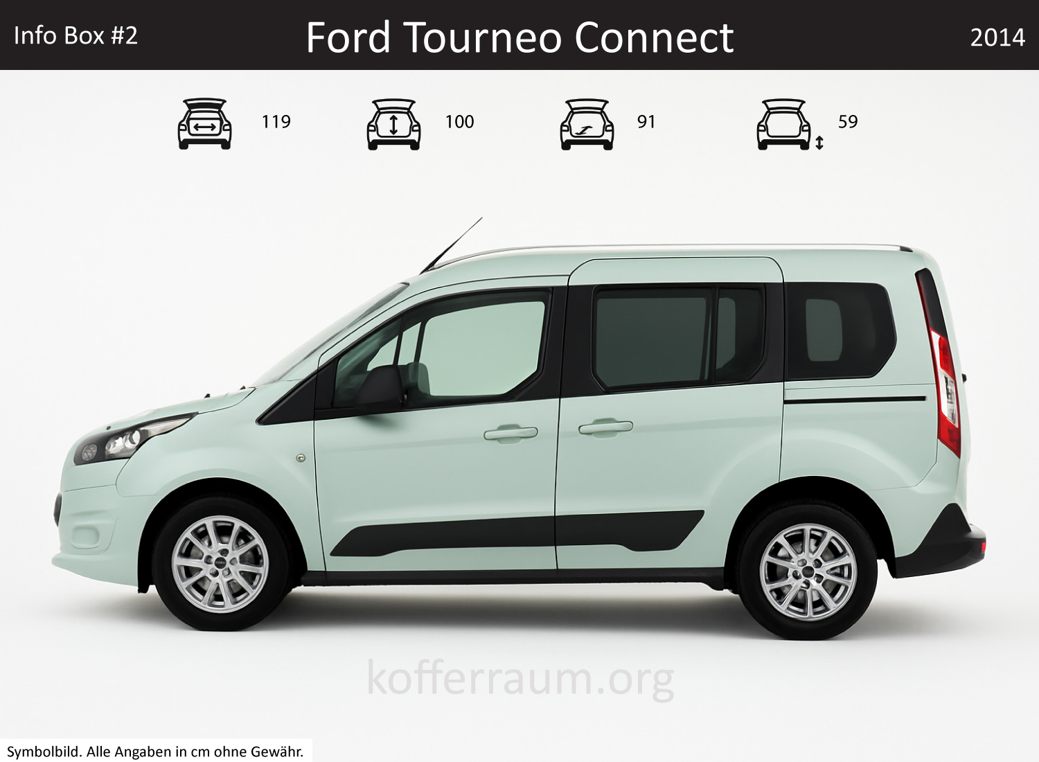 Ford Tourneo Connect Kofferraum Maße 1 Ford Tourneo Connect Kofferraum Maße