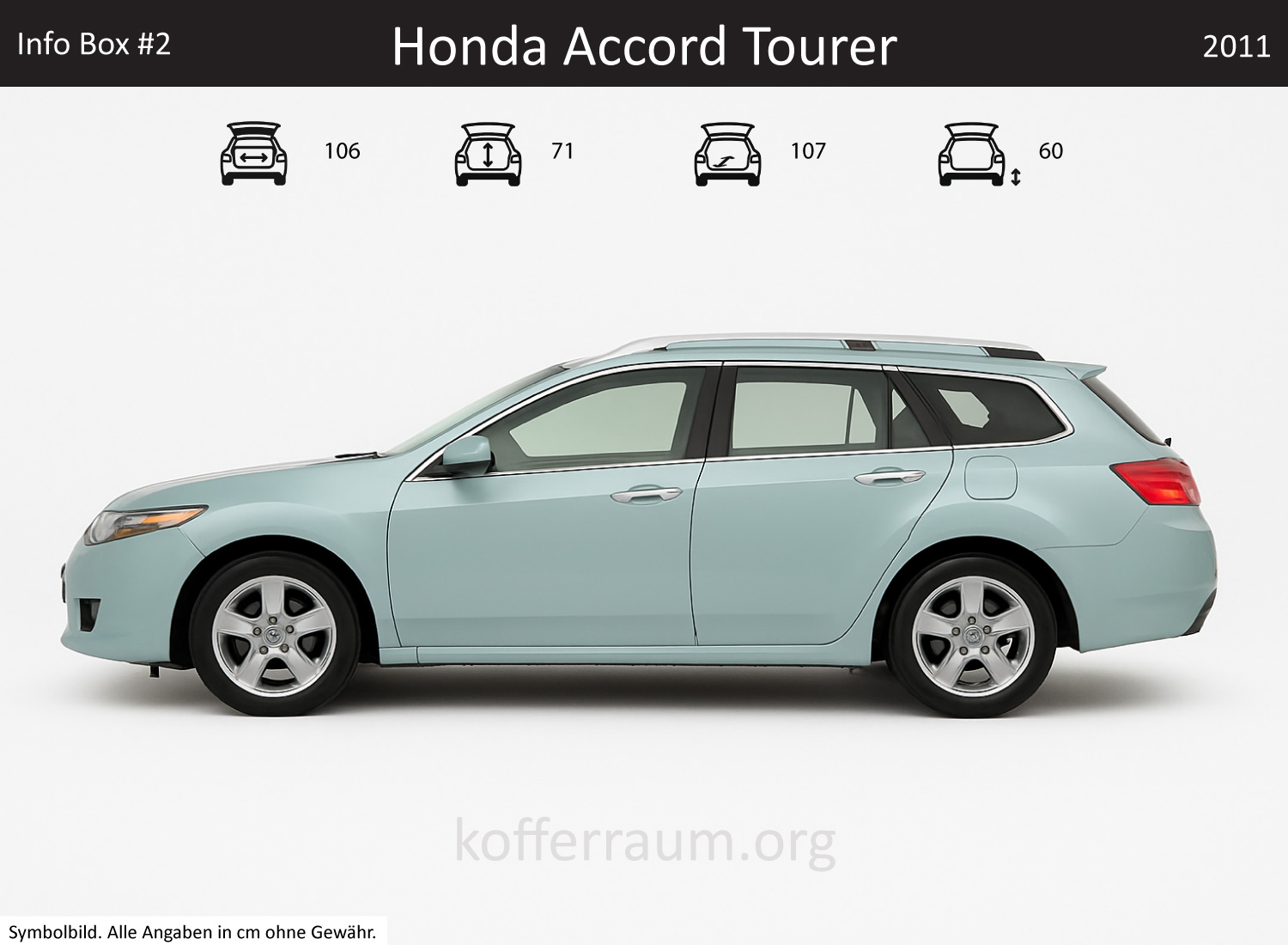Honda Accord Tourer Kofferraum Maße