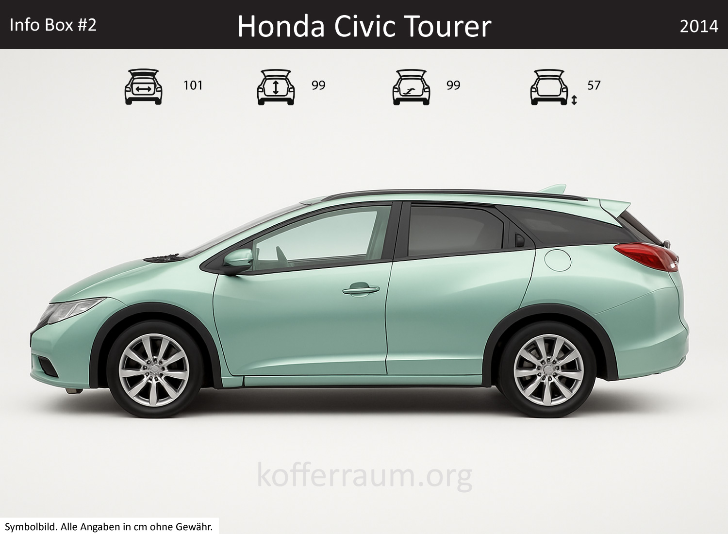 Honda Civic Tourer Kofferraum Maße