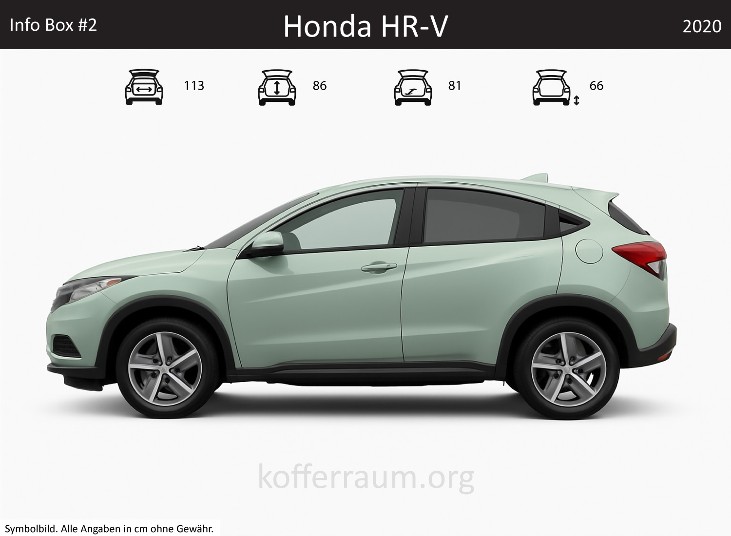 Honda HR-V Kofferraum Maße 1 Honda HR-V Kofferraum Maße
