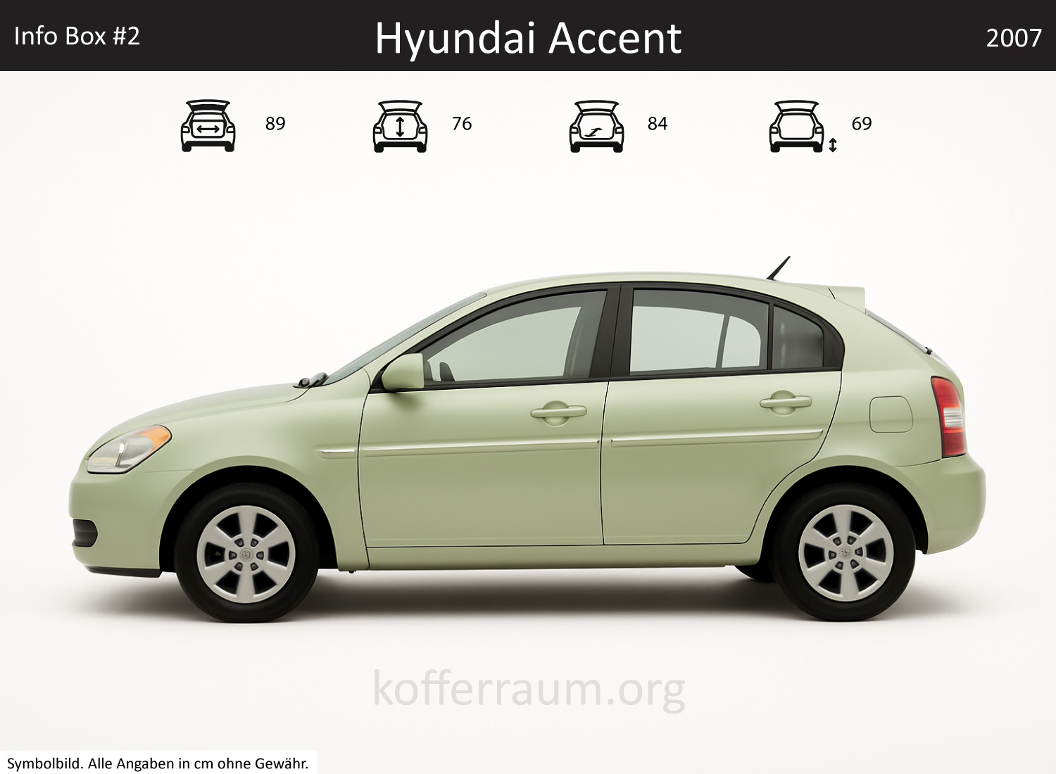 Hyundai Accent Kofferraum Maße
