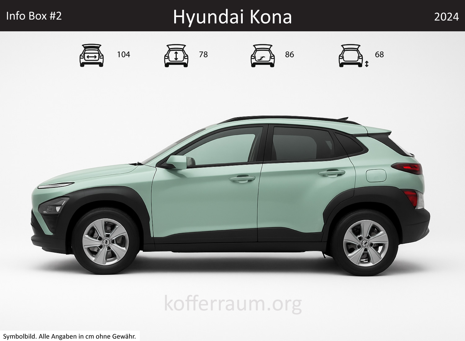 Hyundai Kona Kofferraum Maße