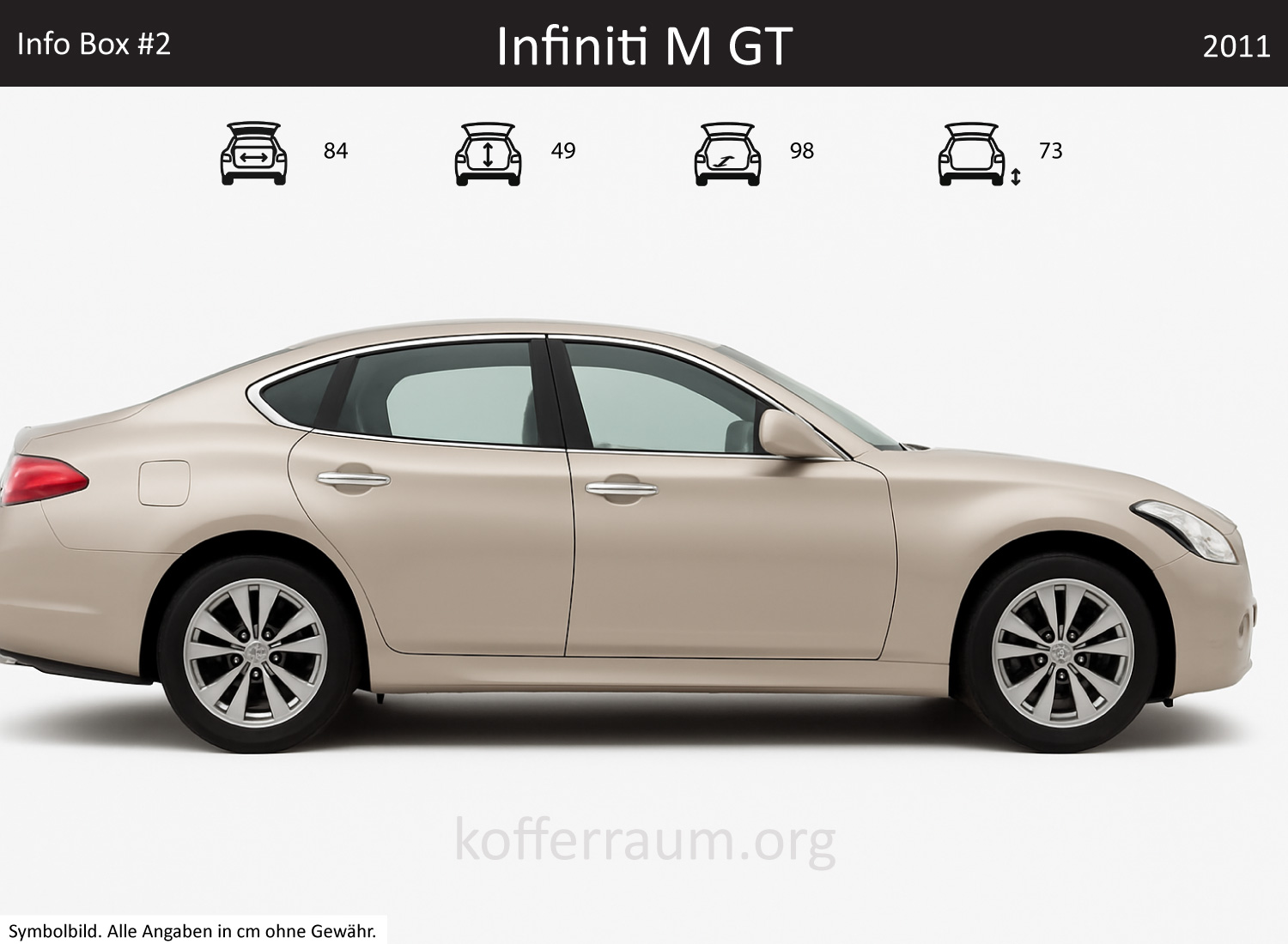 Infiniti M GT Kofferraum Maße 1 Infiniti M GT Kofferraum Maße