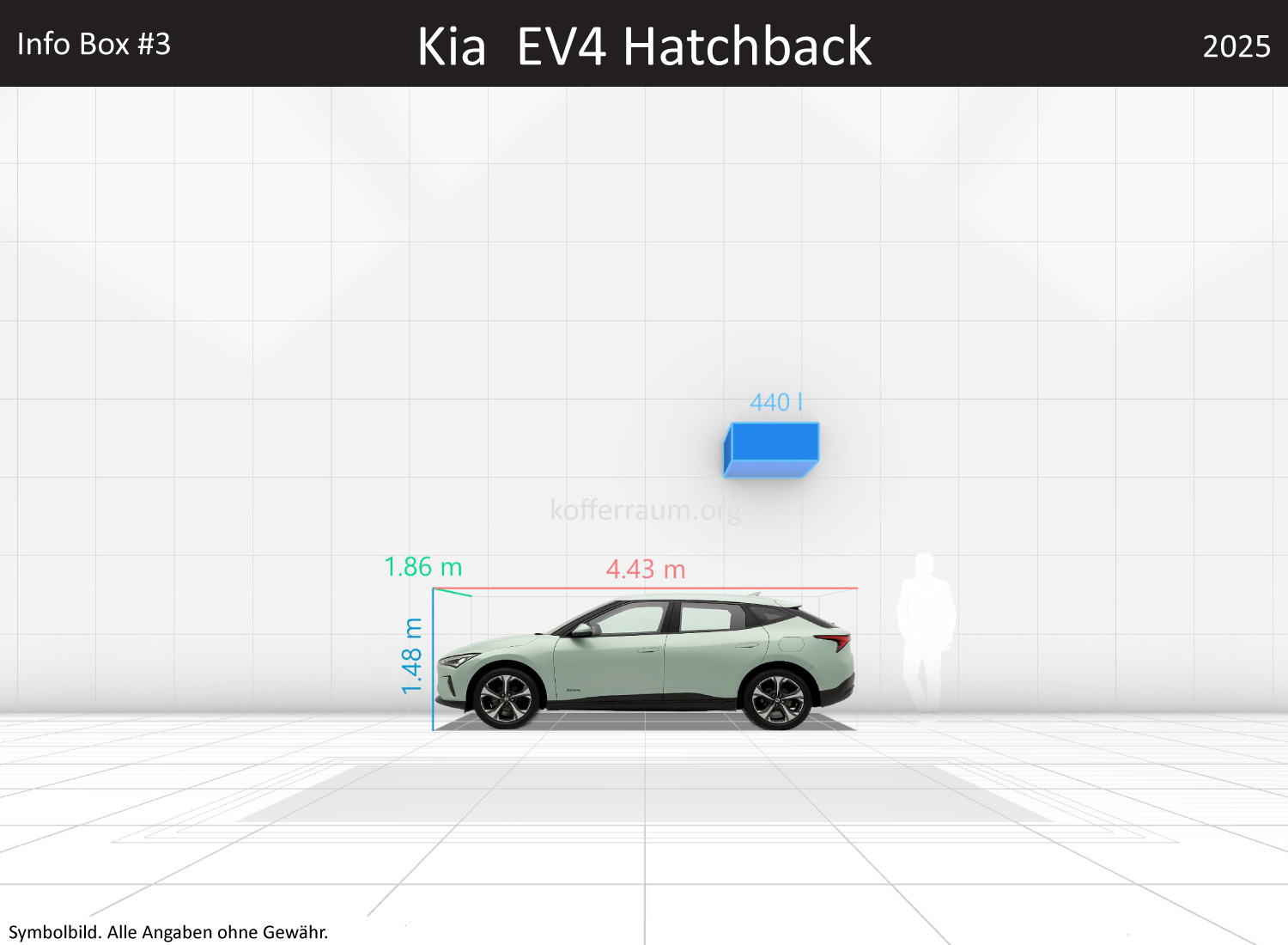 Kia EV4 Hatchback: Kofferraumvolumen und Abmessungen 3 Kia EV4 Hatchback: Kofferraumvolumen und Abmessungen