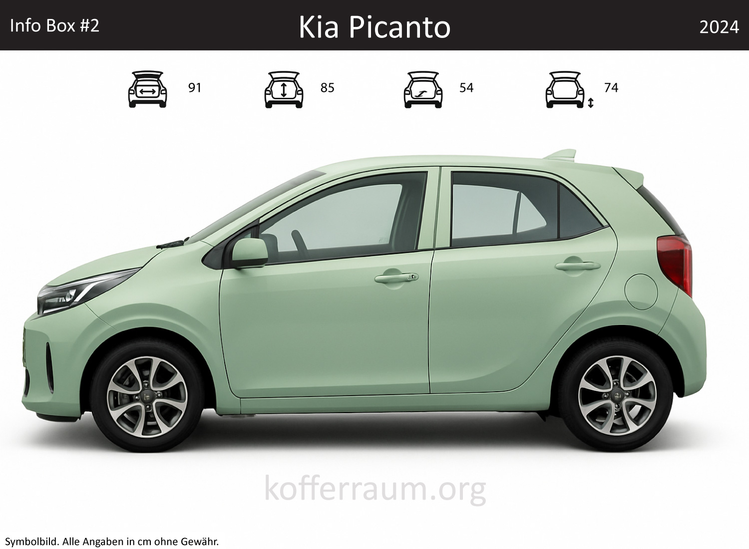 Kia Picanto Kofferraum Maße
