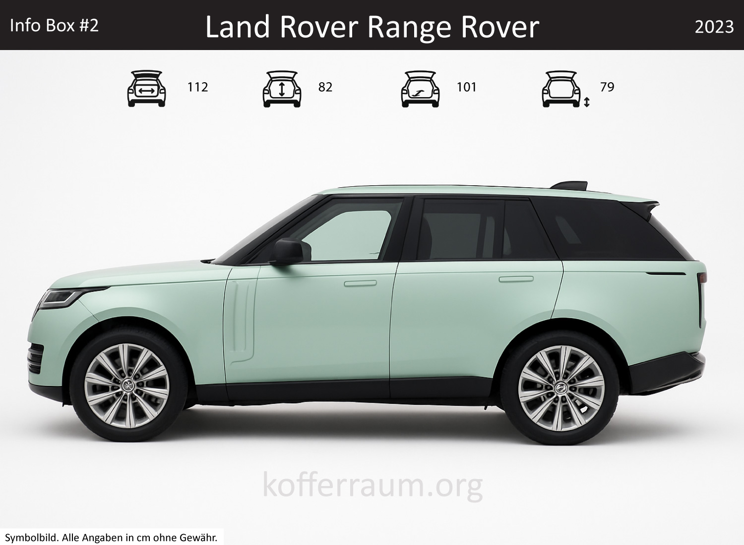 Land Rover Range Rover Kofferraum Maße