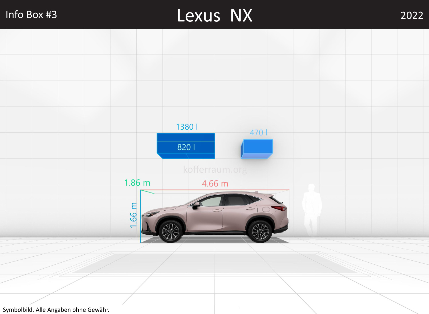 Lexus NX: Kofferraumvolumen und Abmessungen 3 Lexus NX: Kofferraumvolumen und Abmessungen