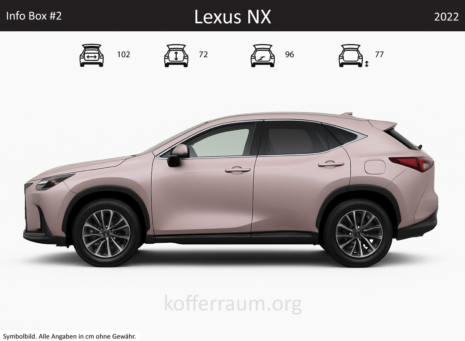 Lexus NX Kofferraum Maße