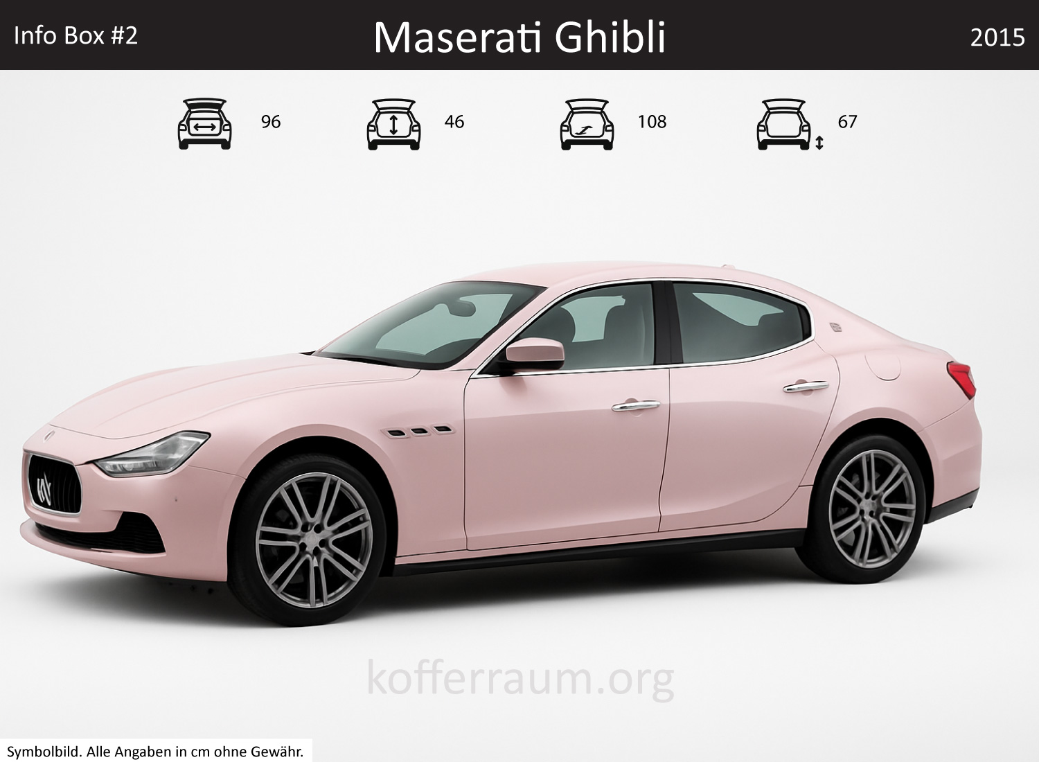 Maserati Ghibli Kofferraum Maße
