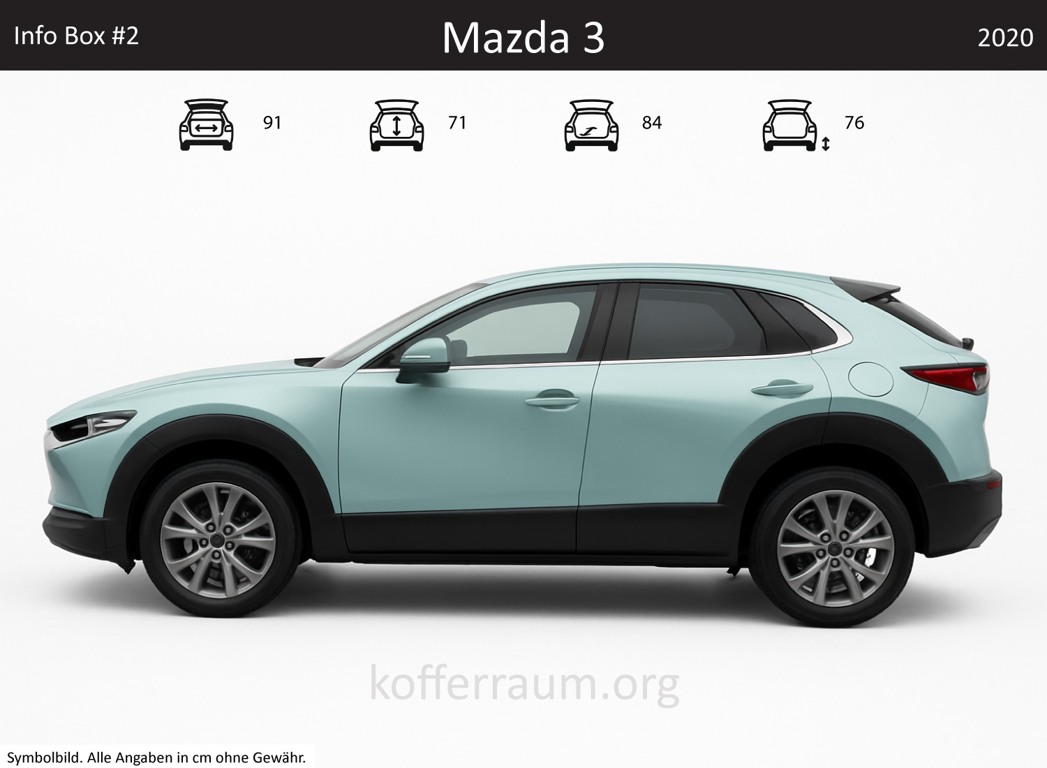 Mazda 3 Kofferraum Maße