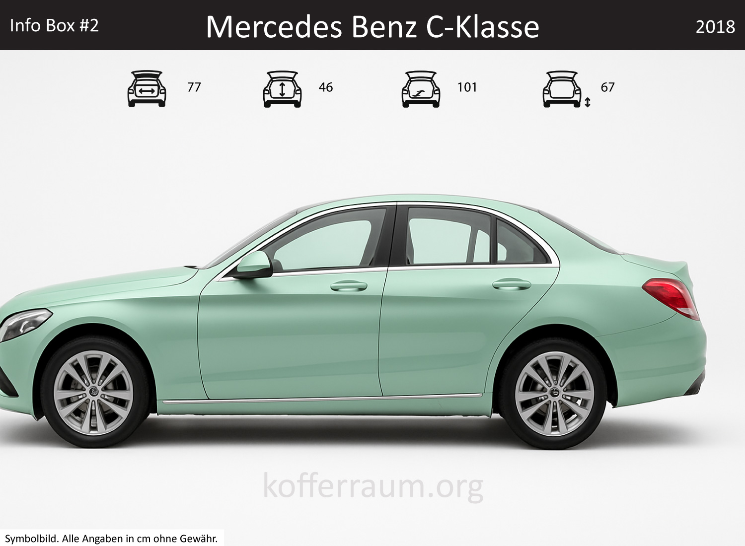 Mercedes Benz C-Klasse Kofferraum Maße