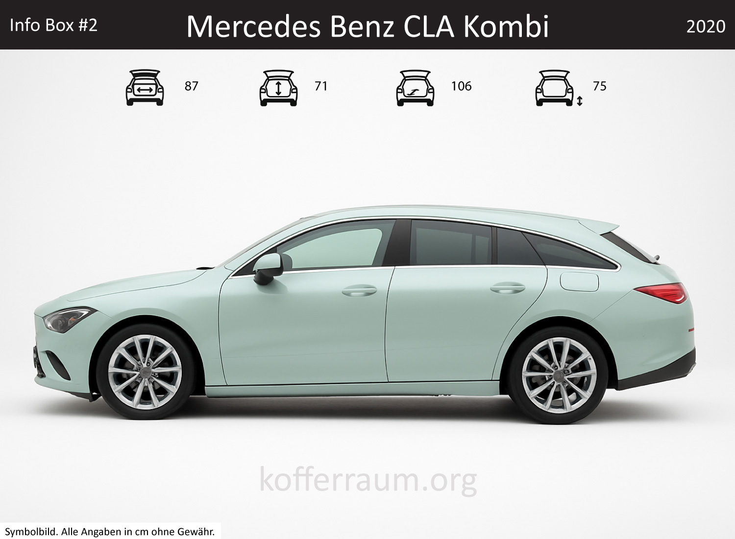Mercedes Benz CLA Kombi Kofferraum Maße 1 Mercedes Benz CLA Kombi Kofferraum Maße