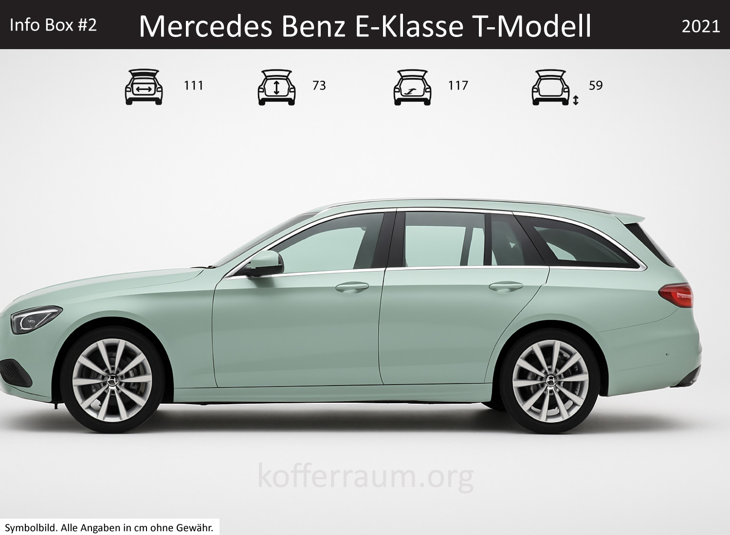 Mercedes Benz E-Klasse T-Modell Kofferraum Maße