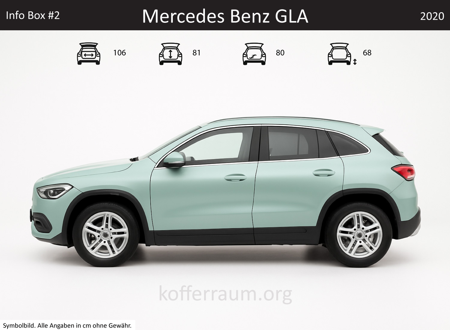 Mercedes Benz GLA Kofferraum Maße 1 Mercedes Benz GLA Kofferraum Maße