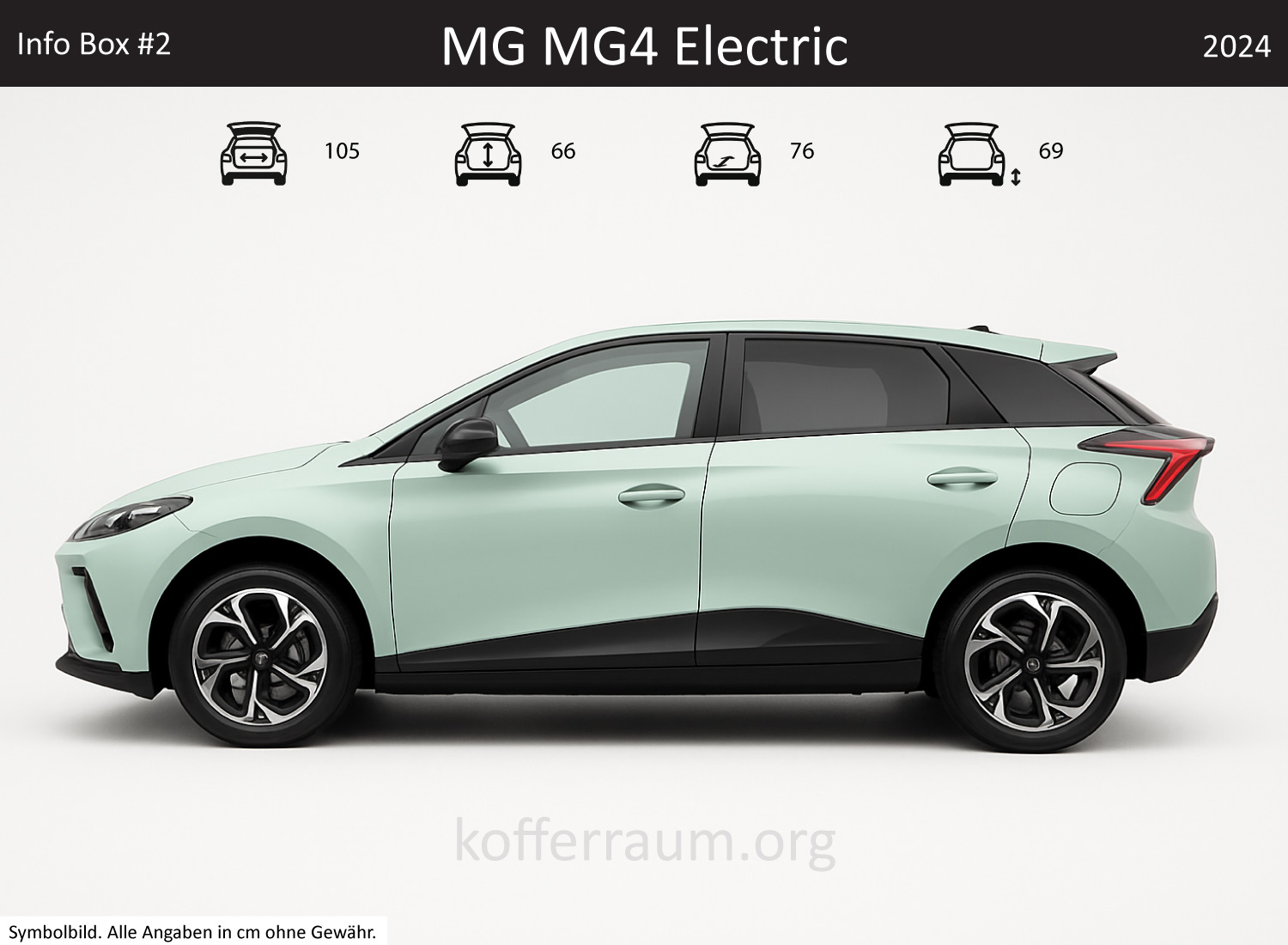 MG MG4 Electric Kofferraum Maße 1 MG MG4 Electric Kofferraum Maße