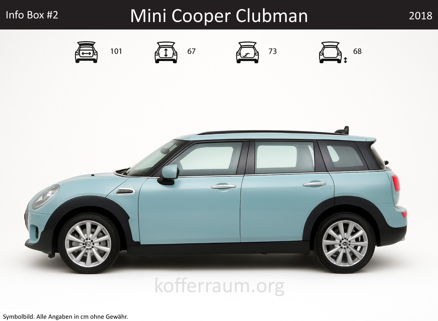 Mini Cooper Clubman Kofferraum Maße
