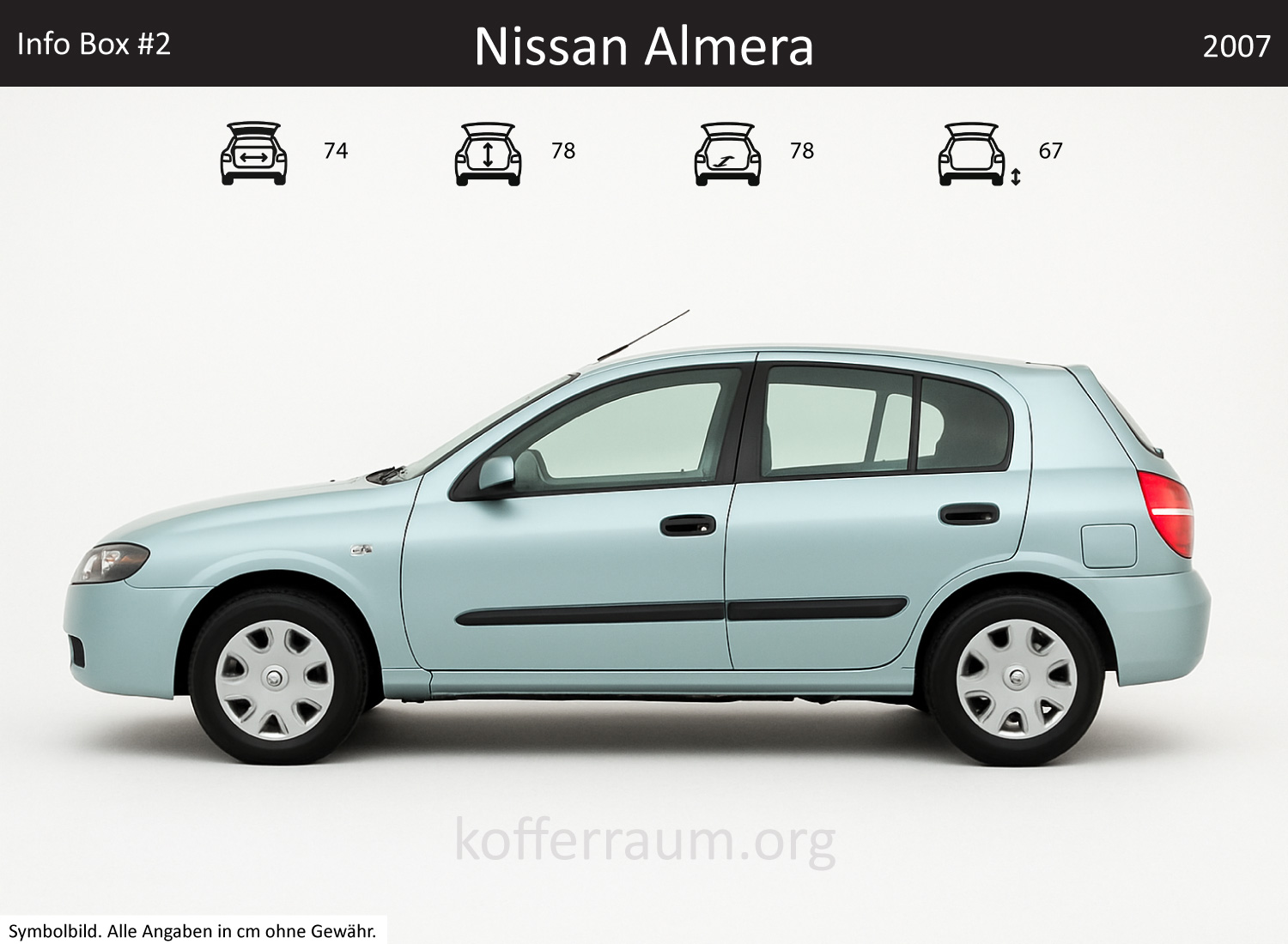 Nissan Almera Kofferraum Maße 1 Nissan Almera Kofferraum Maße