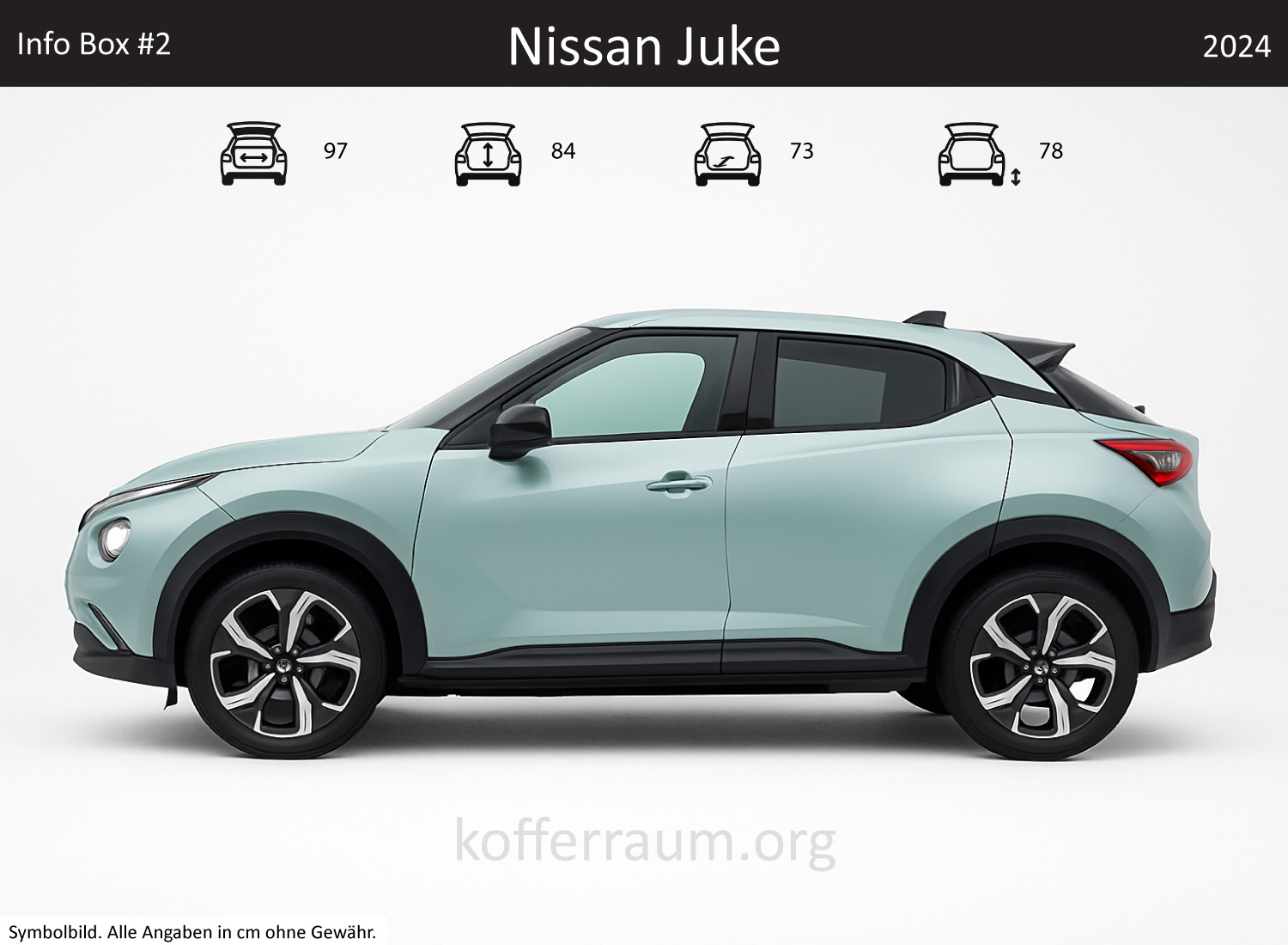 Nissan Juke Kofferraum Maße