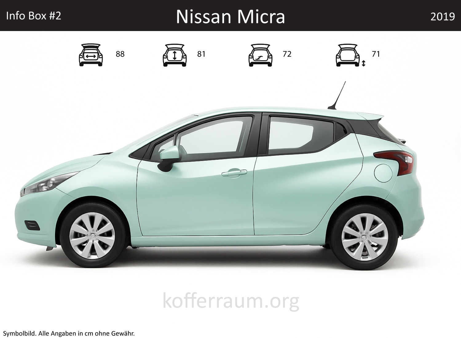 Nissan Micra Kofferraum Maße 1 Nissan Micra Kofferraum Maße