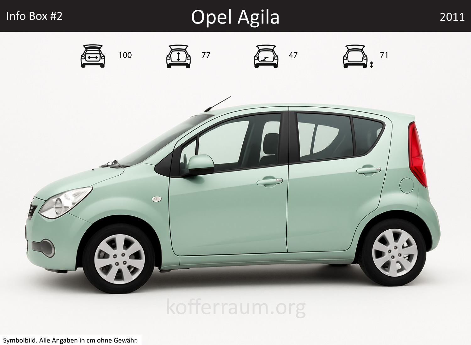 Opel Agila Kofferraum Maße 1 Opel Agila Kofferraum Maße