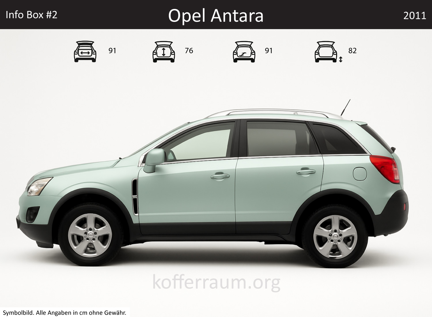 Opel Antara Kofferraum Maße
