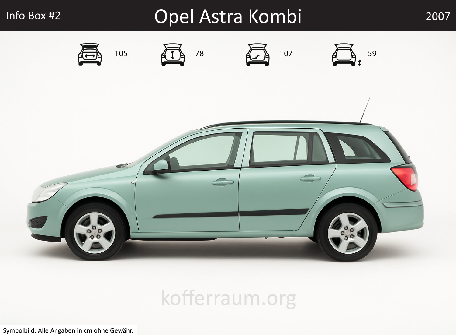 Opel Astra Kombi Kofferraum Maße