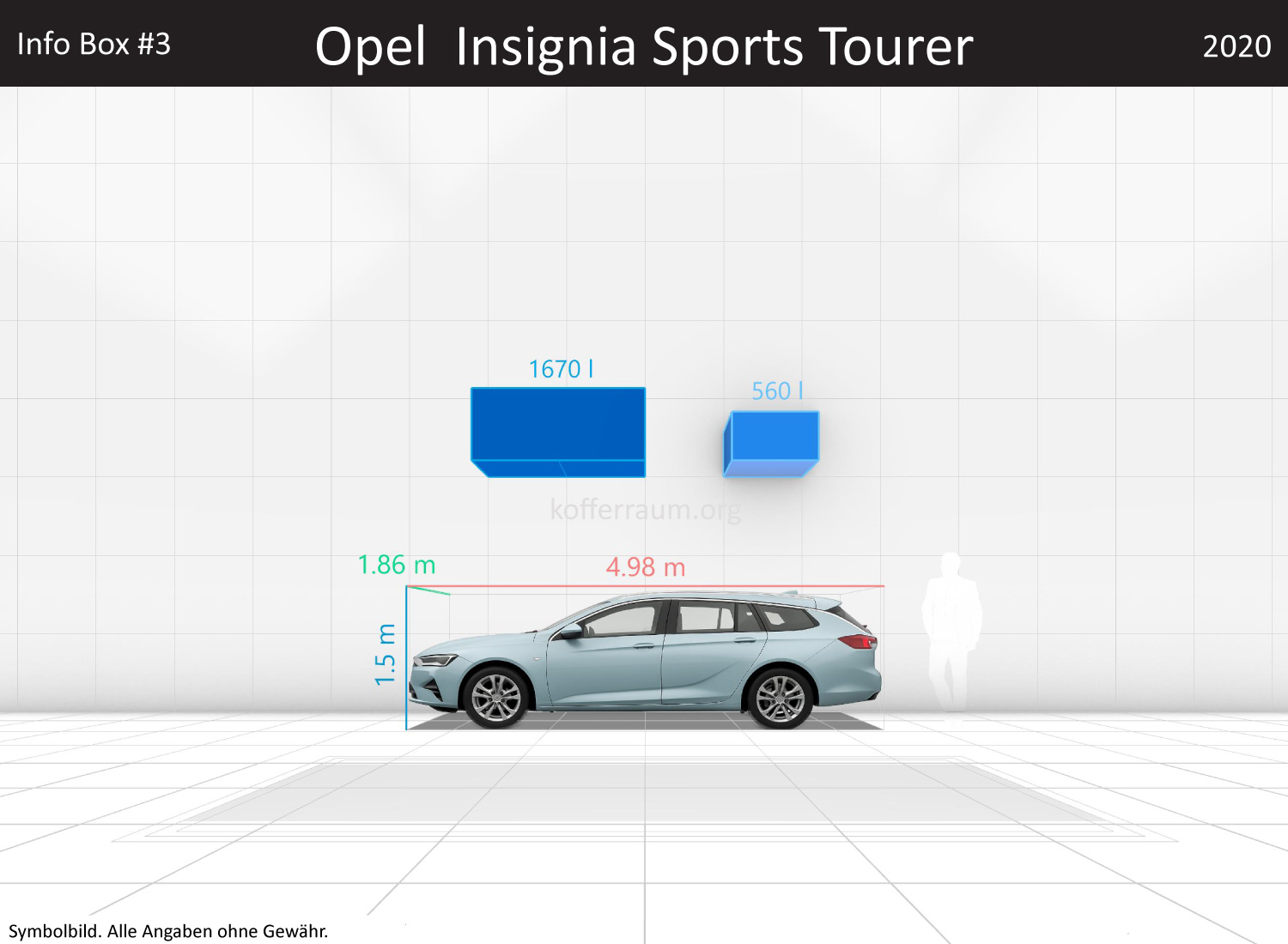 Opel Insignia Sports Tourer: Kofferraumvolumen und Abmessungen 3 Opel Insignia Sports Tourer: Kofferraumvolumen und Abmessungen