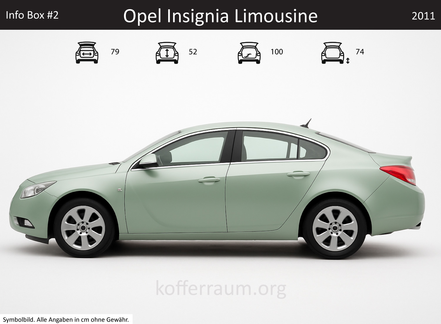 Opel Insignia Limousine Kofferraum Maße