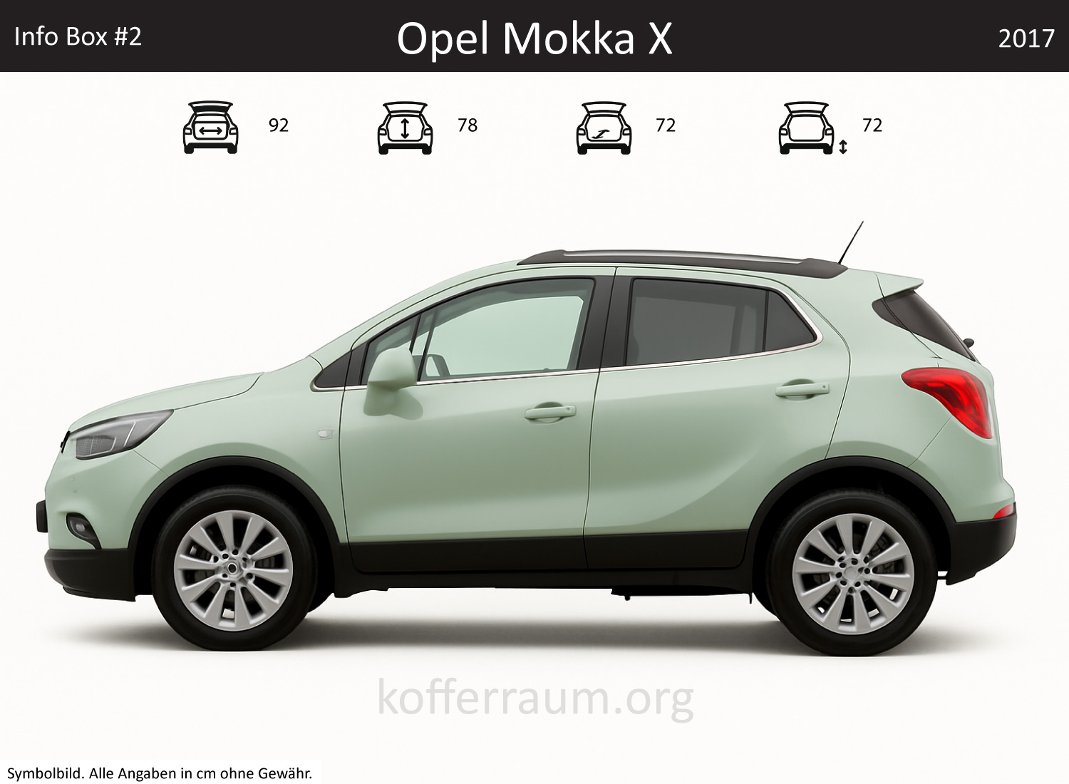 Opel Mokka X Kofferraum Maße 1 Opel Mokka X Kofferraum Maße