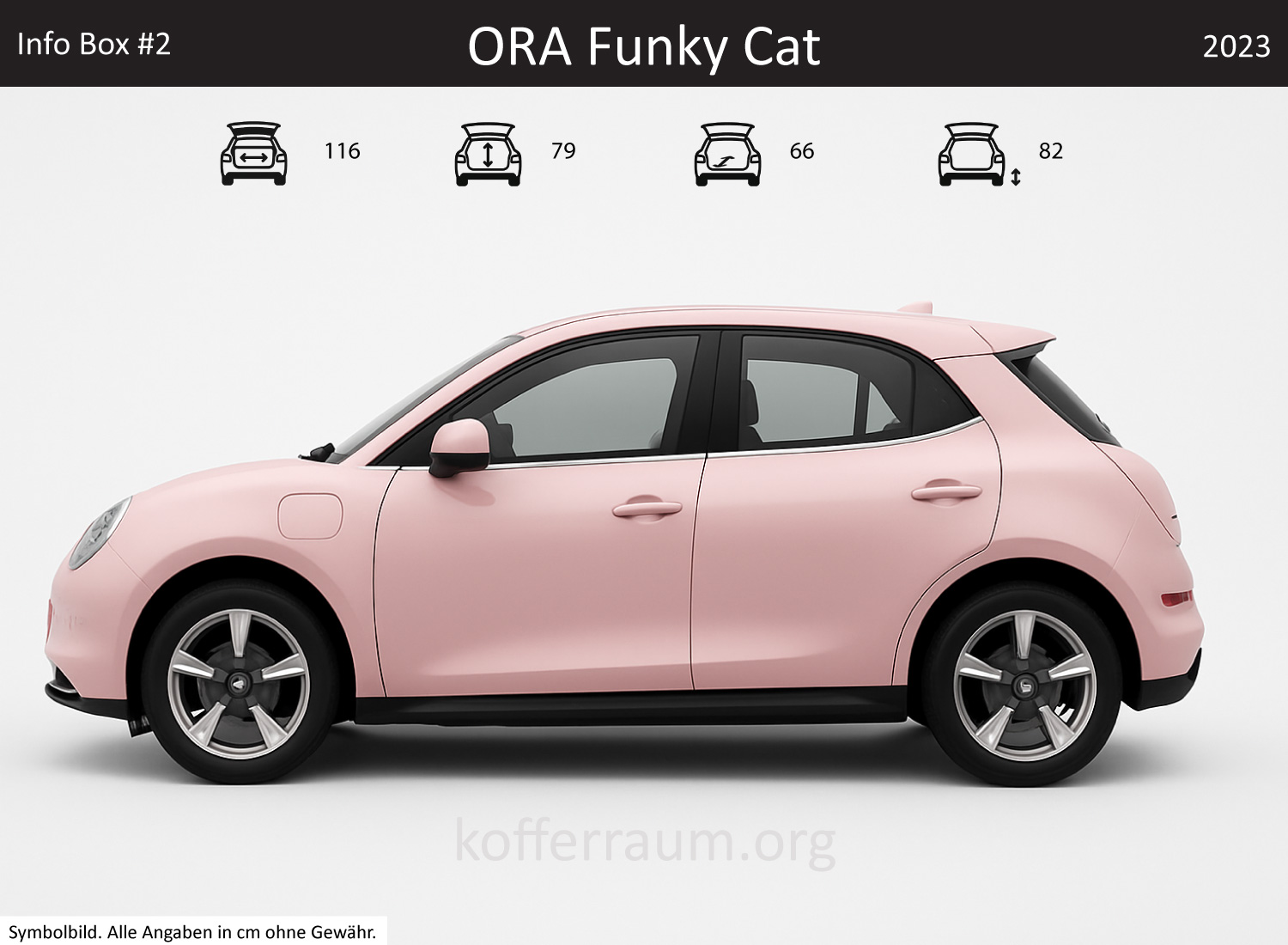 ORA Funky Cat Kofferraum Maße