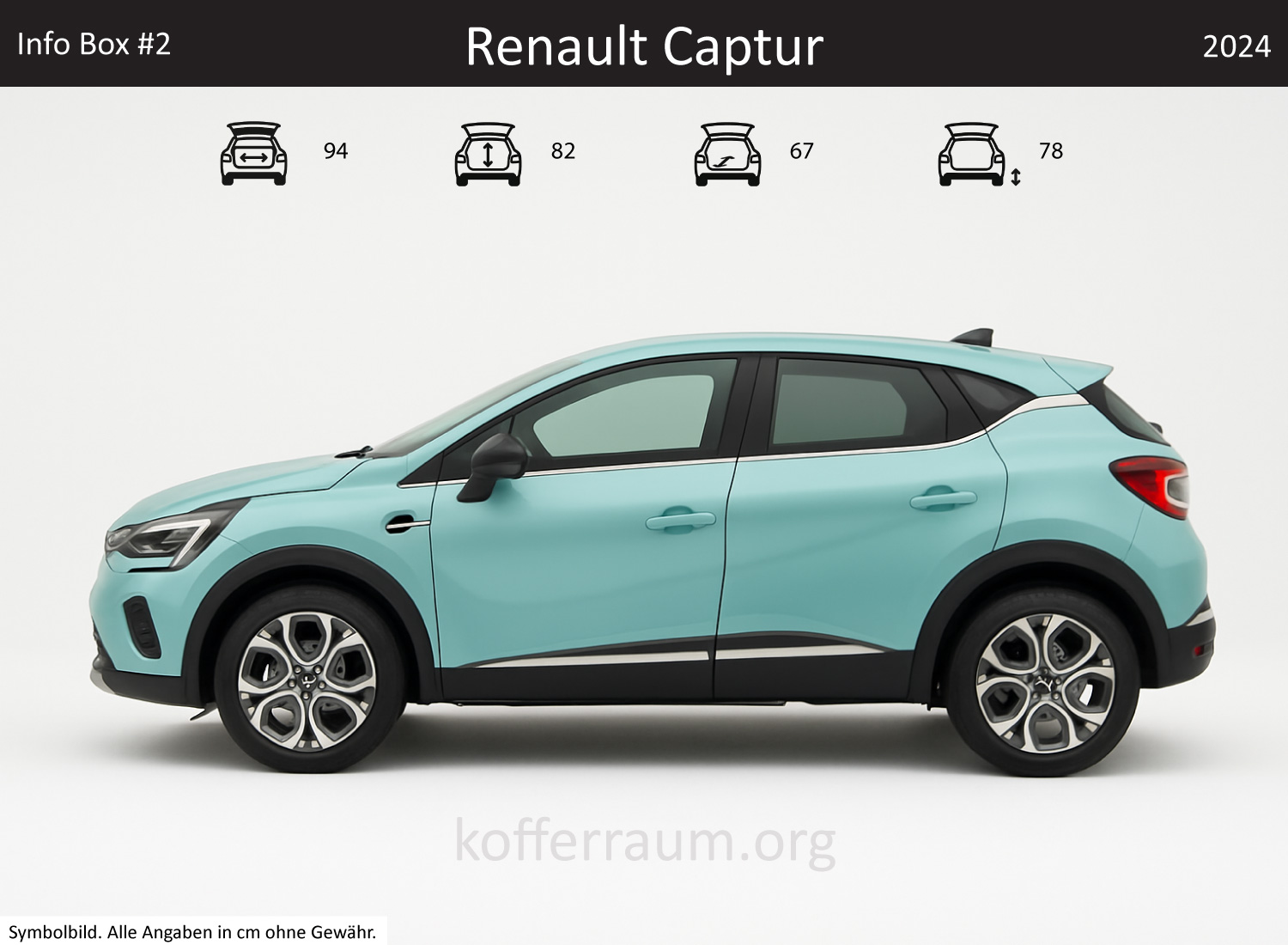 Renault Captur Kofferraum Maße