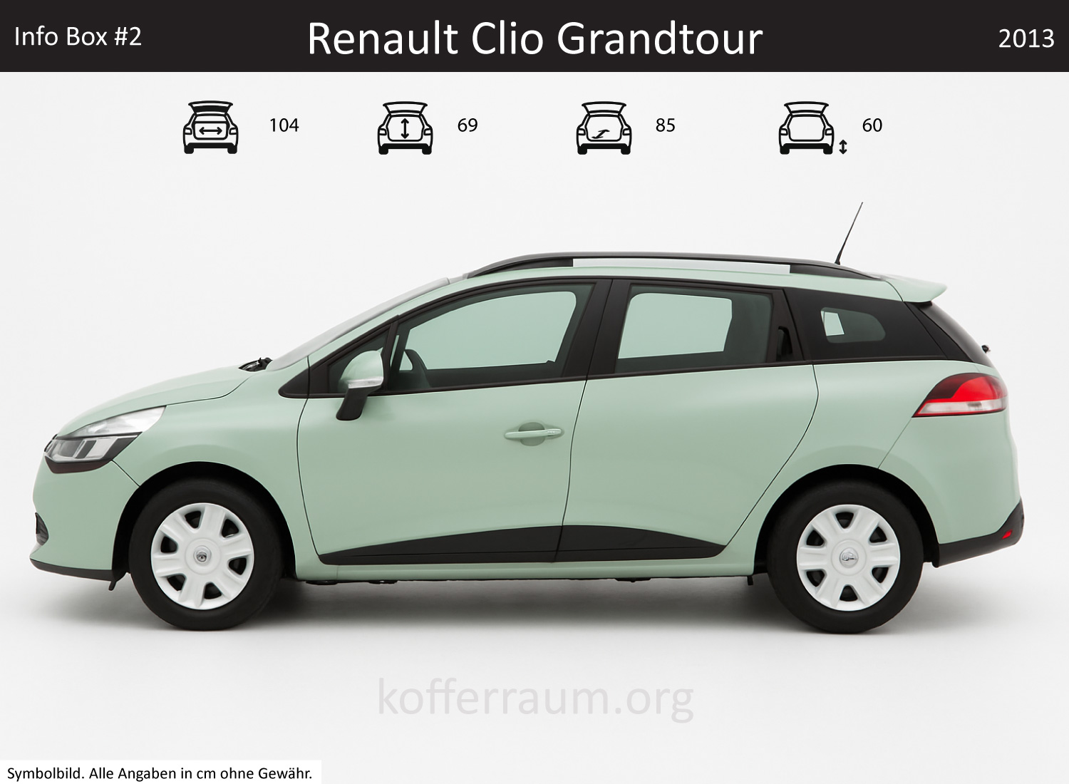 Renault Clio Grandtour Kofferraum Maße