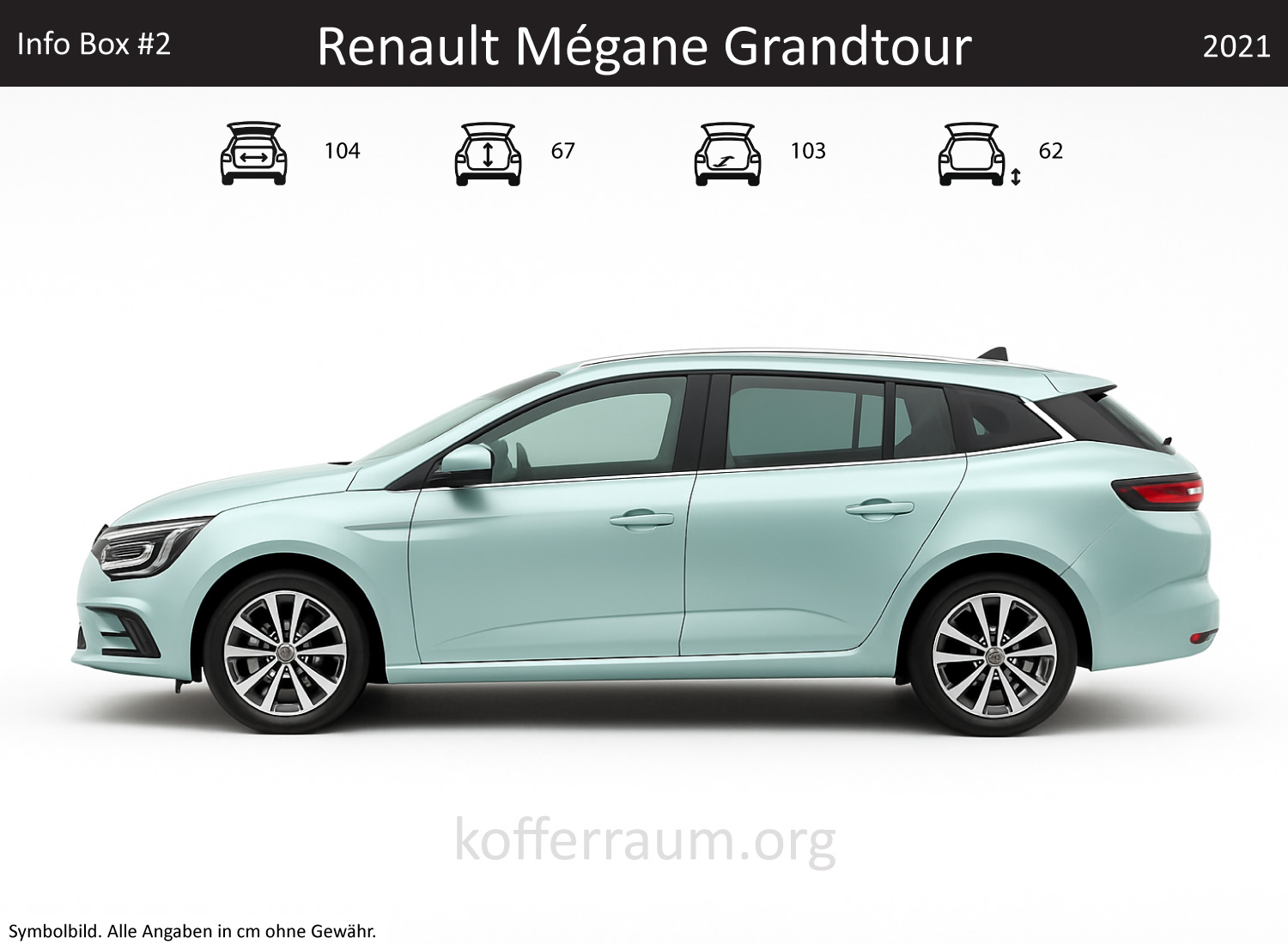 Renault Mégane Grandtour Kofferraum Maße