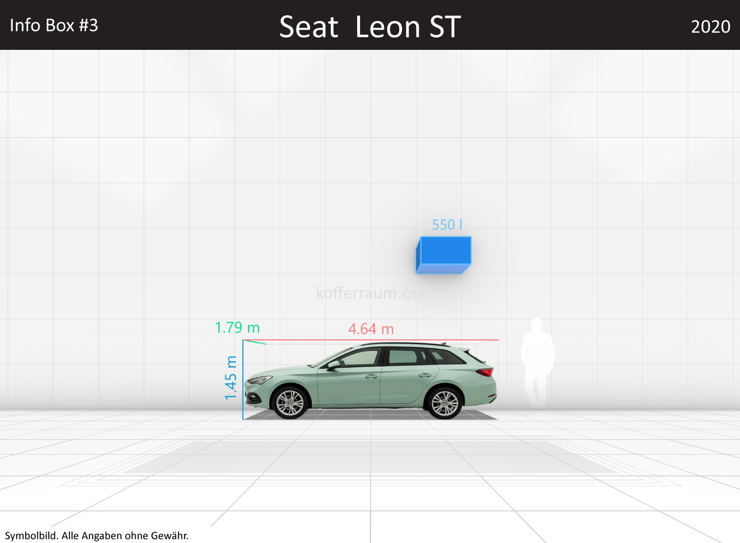 Seat Leon ST: Kofferraumvolumen und Abmessungen 3 Seat Leon ST: Kofferraumvolumen und Abmessungen