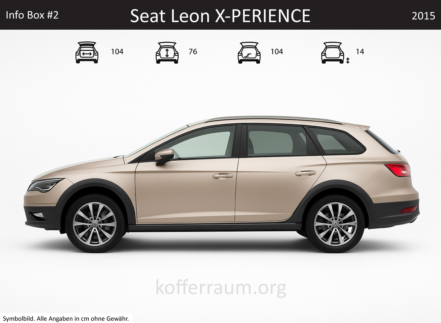 Seat Leon X-PERIENCE Kofferraum Maße