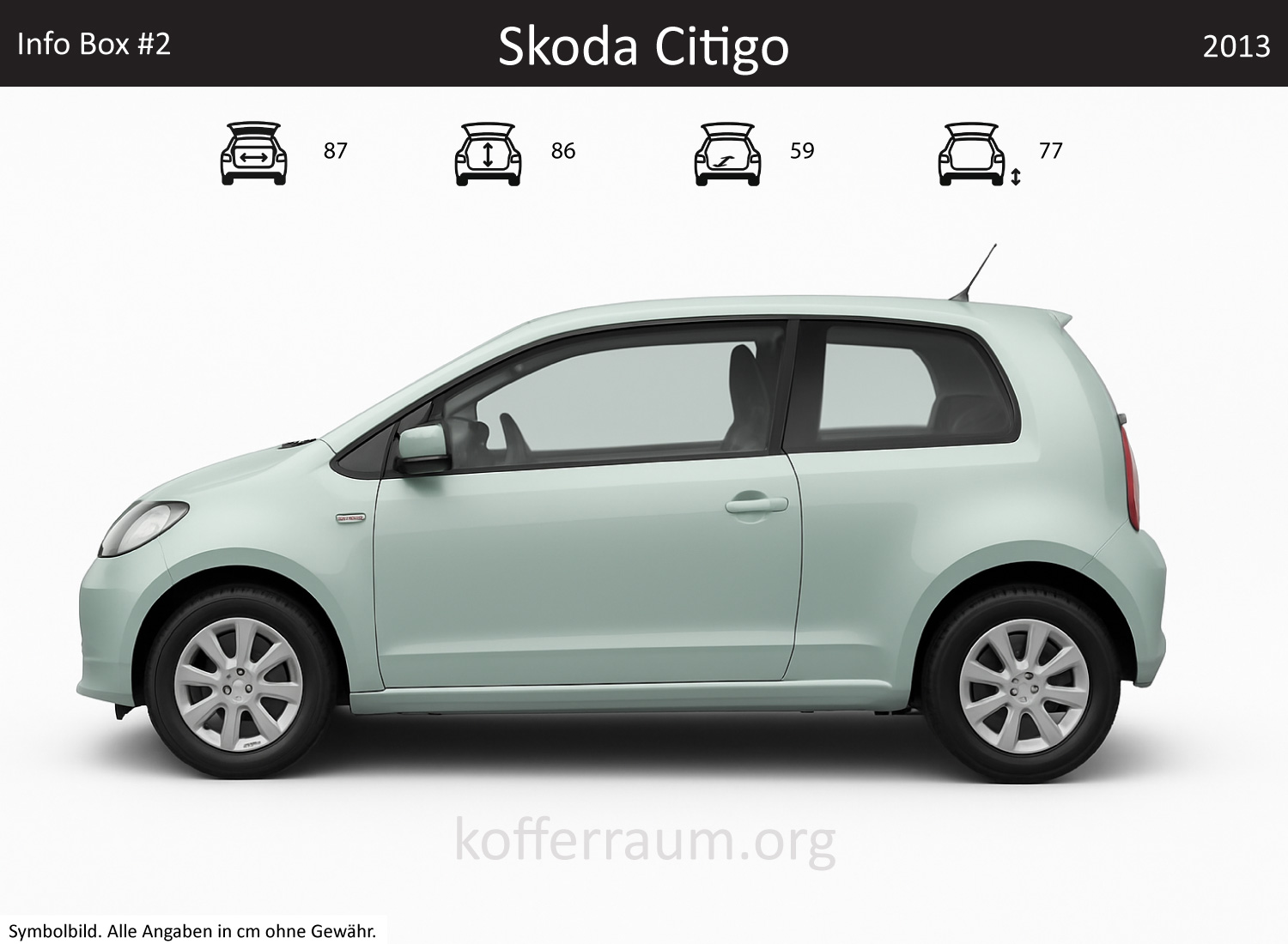 Skoda Citigo Kofferraum Maße 1 Skoda Citigo Kofferraum Maße