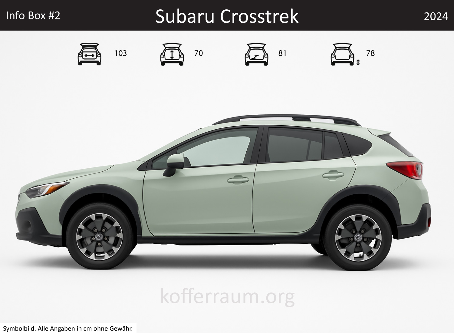 Subaru Crosstrek Kofferraum Maße