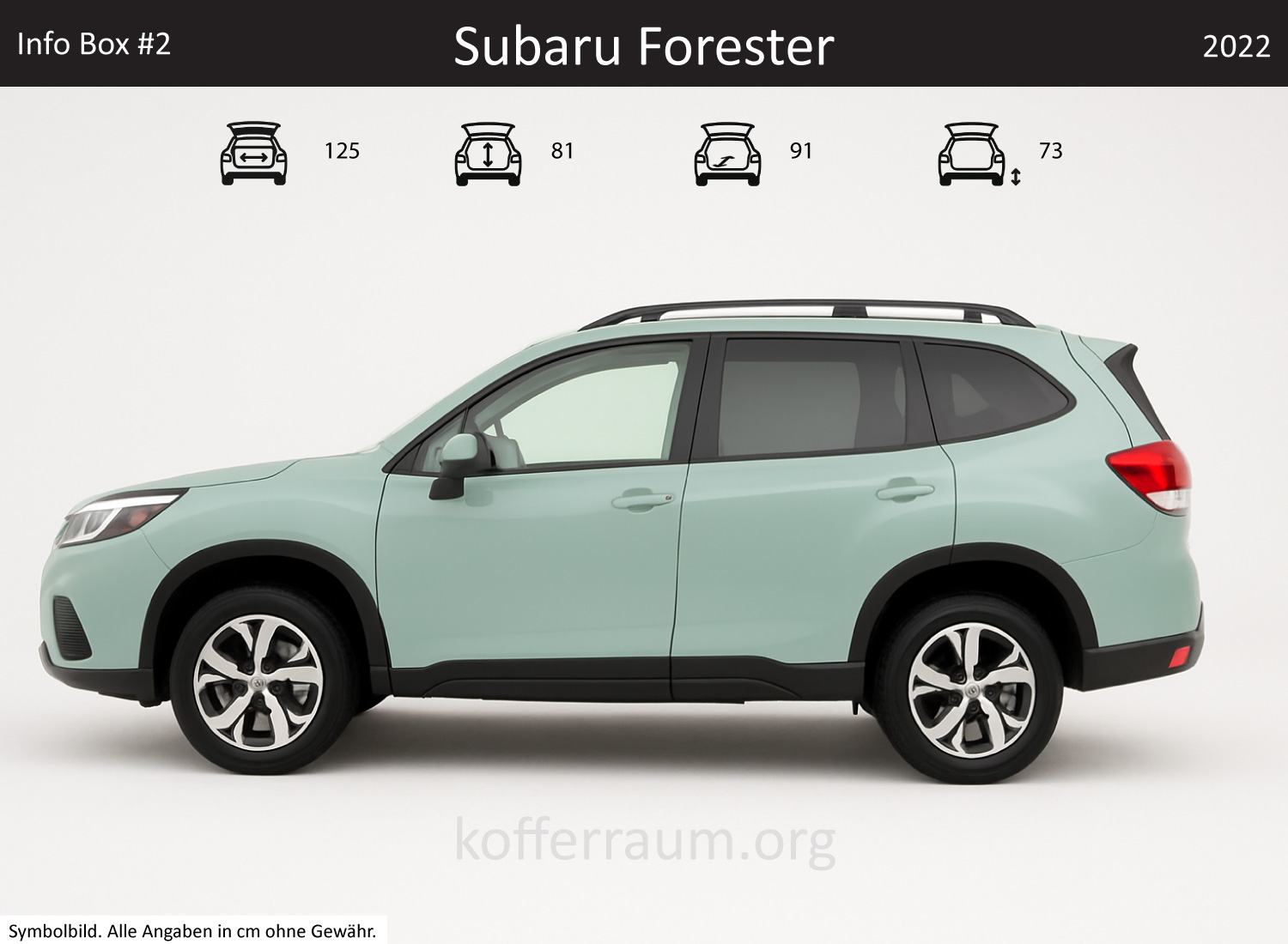 Subaru Forester Kofferraum Maße