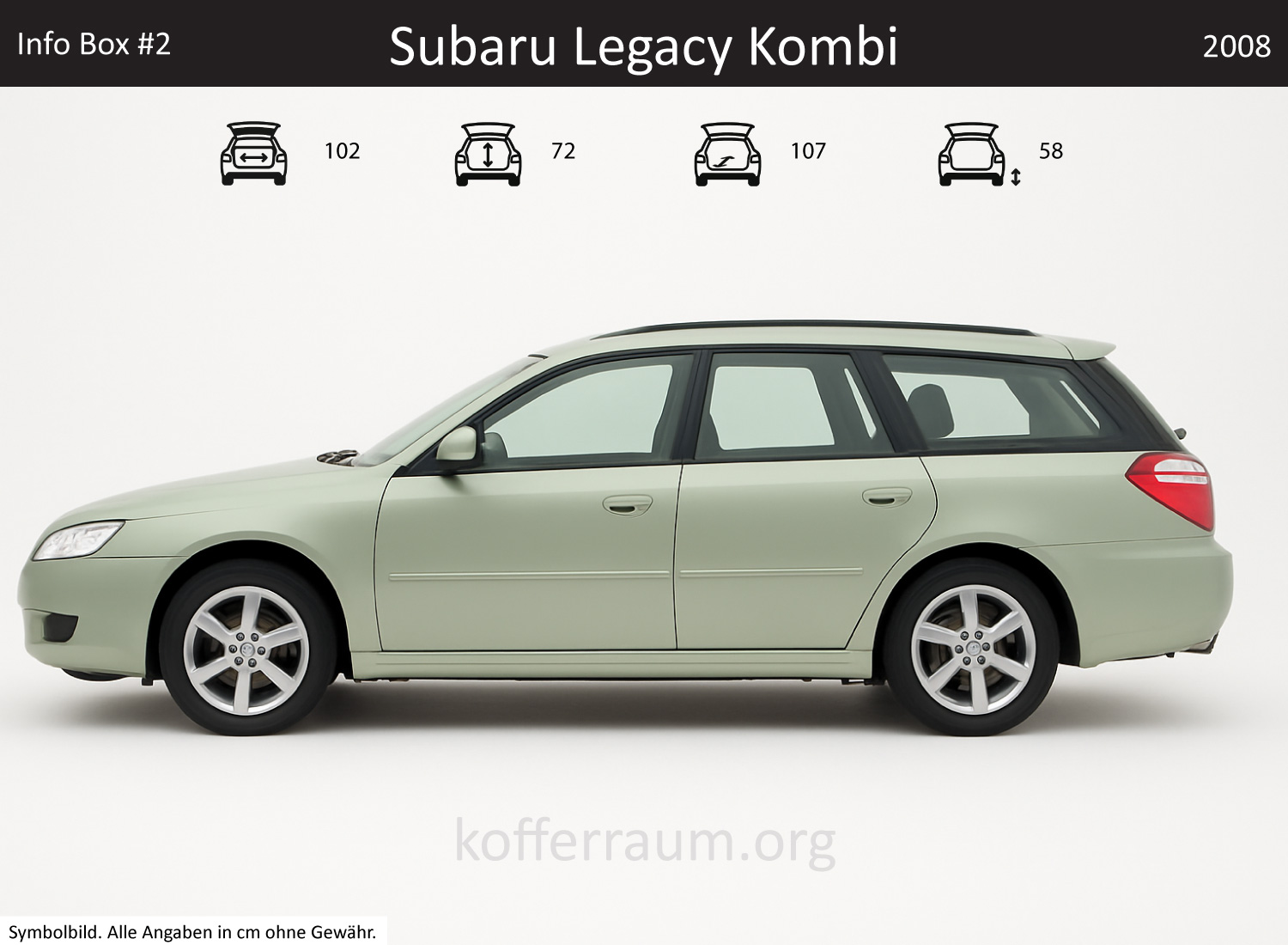 Subaru Legacy Kombi Kofferraum Maße 1 Subaru Legacy Kombi Kofferraum Maße